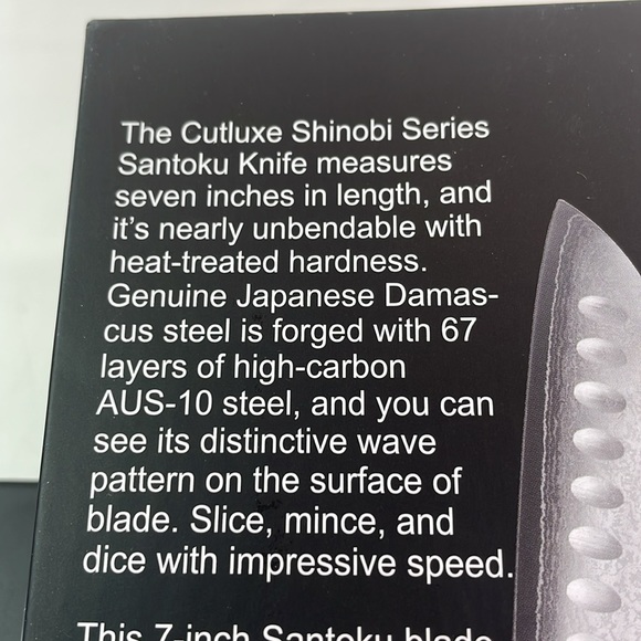CUTLUXE 7 inch Santoku knife - Picture 5 of 8